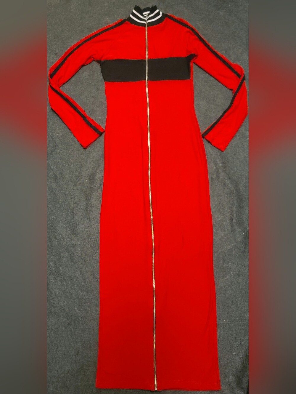 Fashion Nova Full Zip-Up Dress Women's Size X-SMALL